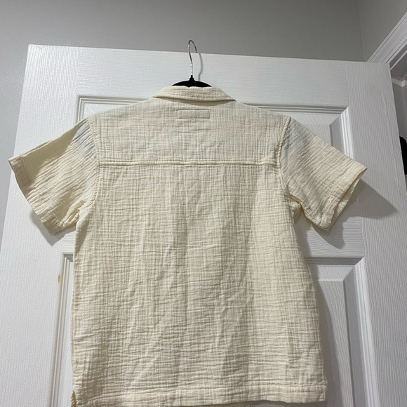Zara Kids Cream Button Down Shirt - Picture 4 of 5